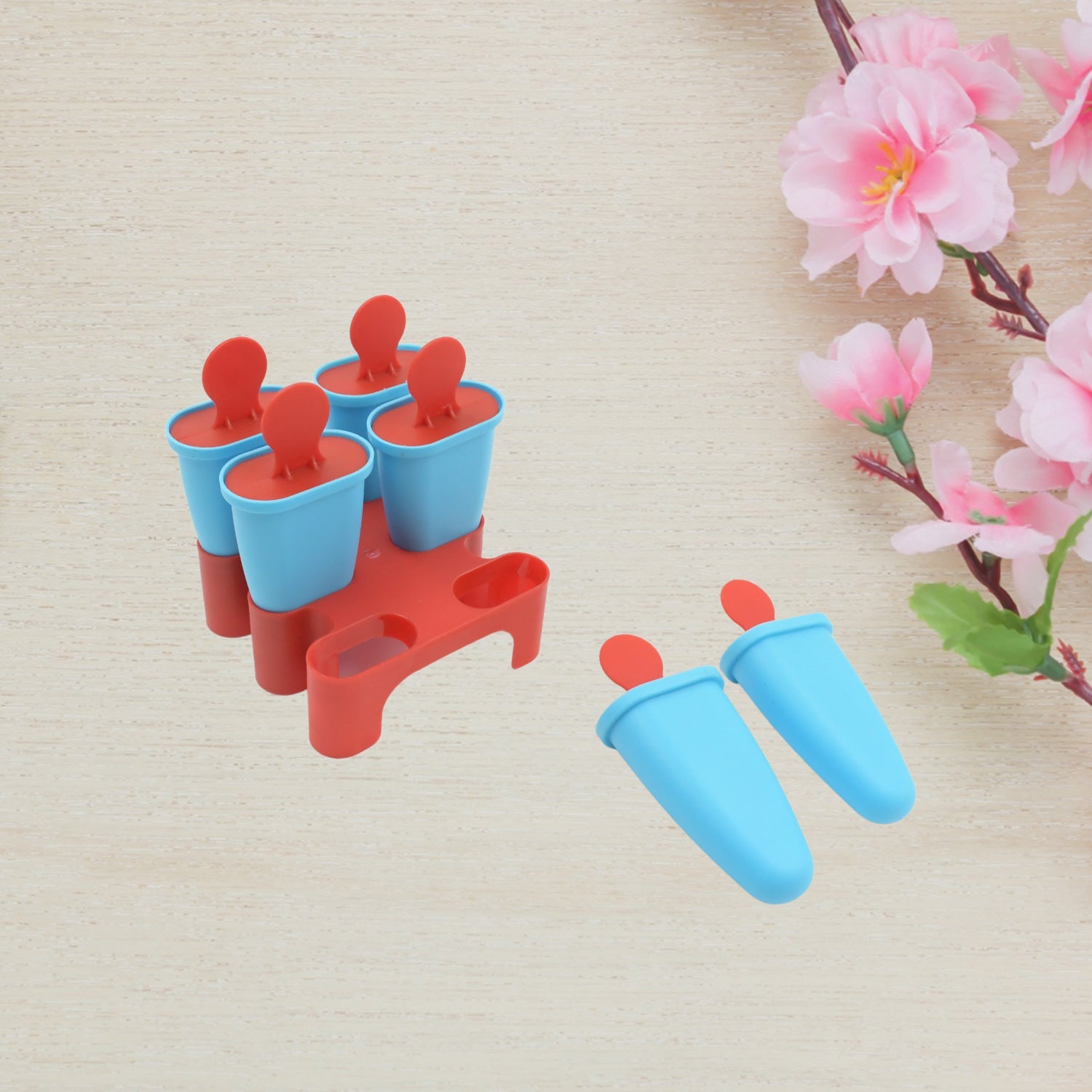 2396 Ice Candy Maker 6 pcs Set Kulfi Maker Ice Candy Mould Clear Popsicle Mold Homemade Ice Pop Maker Reusable Easy Candy Chocobar Kulfi Mould Tray with Sticks 2396 Ice Candy Maker 6 pcs Set Kulfi Maker Ice Candy Mould Clear Popsicle Mold Homemade Ice Pop Maker Reusable Easy Candy Chocobar Kulfi Mould Tray with Sticks